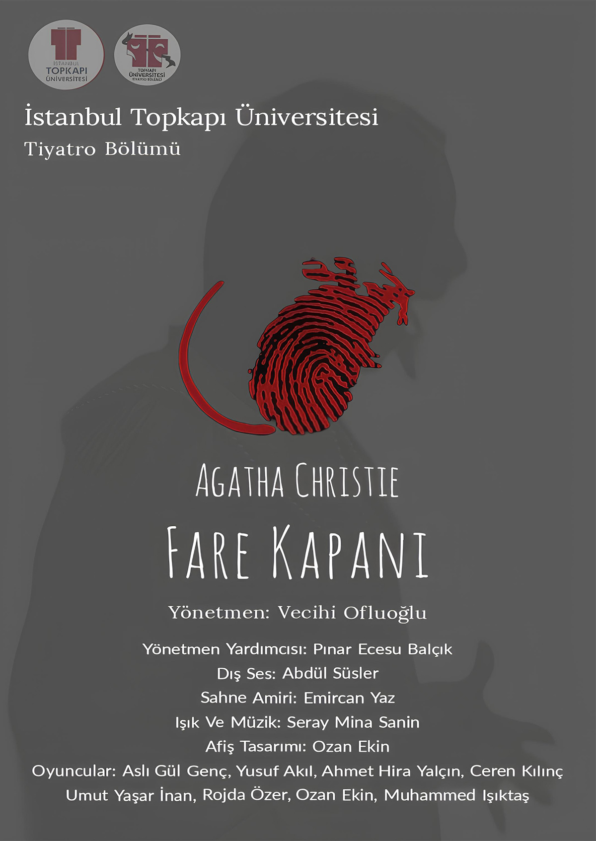 İstanbul Topkapı Üniversitesi Güzel Sanatlar Fakültesi Tiyatro Bölümü ''Fare Kapanı''