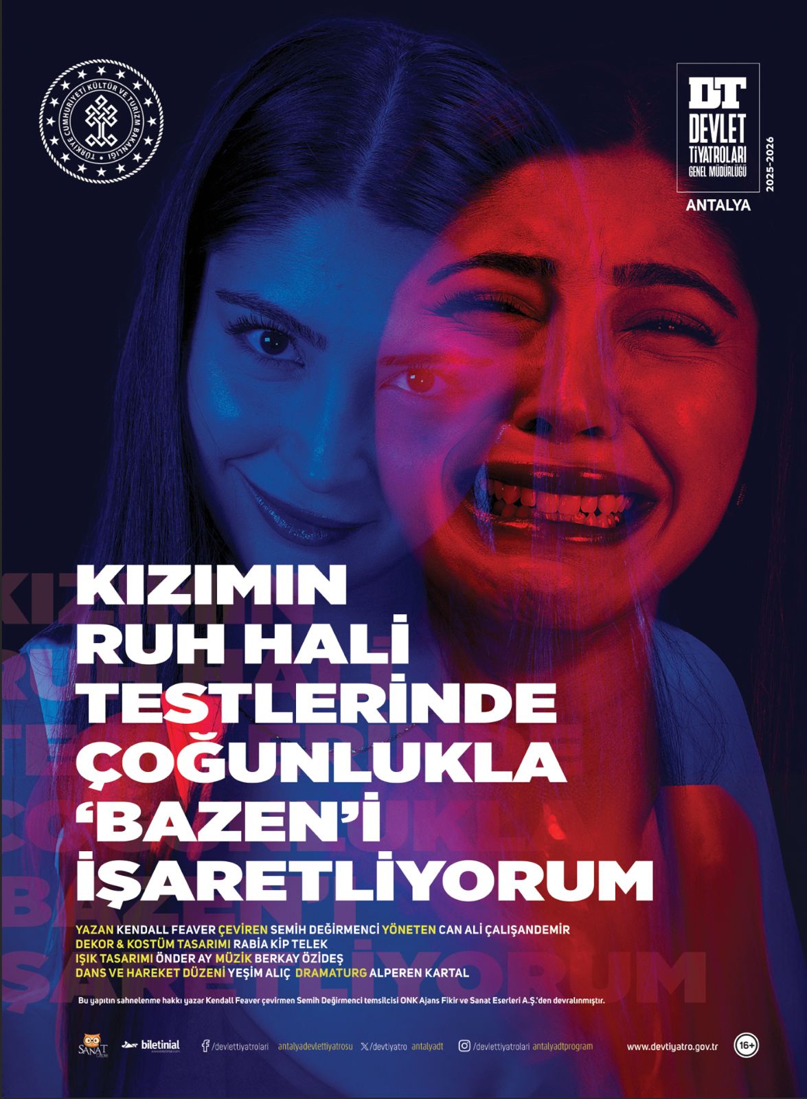 KIZIMIN RUH HALİ TESTLERİNDE ÇOĞUNLUKLA 'BAZEN'İ İŞARETLİYORUM