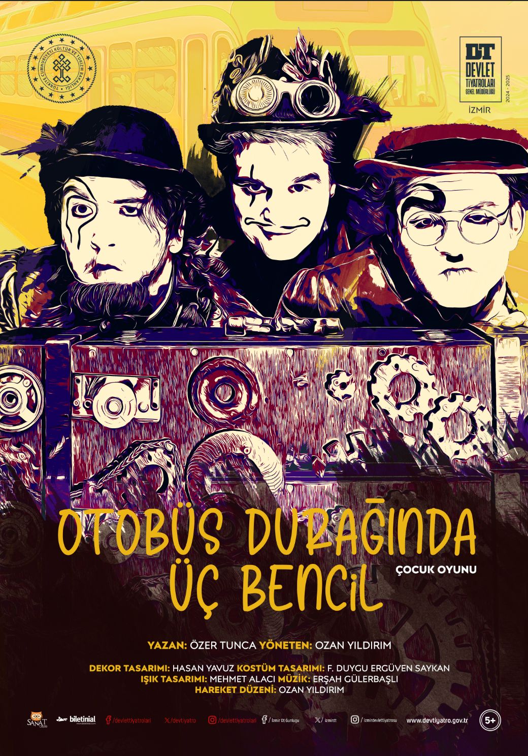 OTOBÜS DURAĞINDA ÜÇ BENCİL